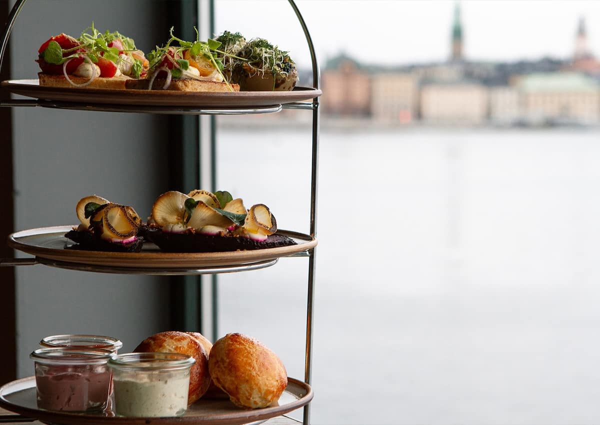 Brunch på Fotografiska Museet i Stockholm med utsikt över hamninloppet