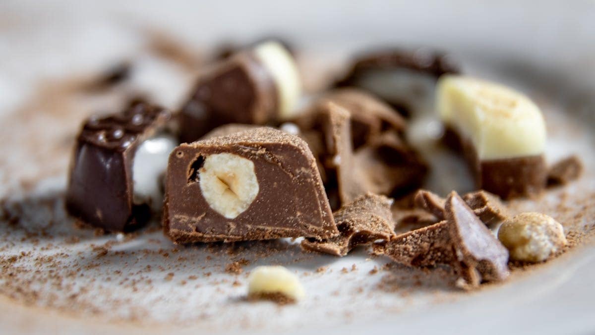 choklad under en chokladprovning
