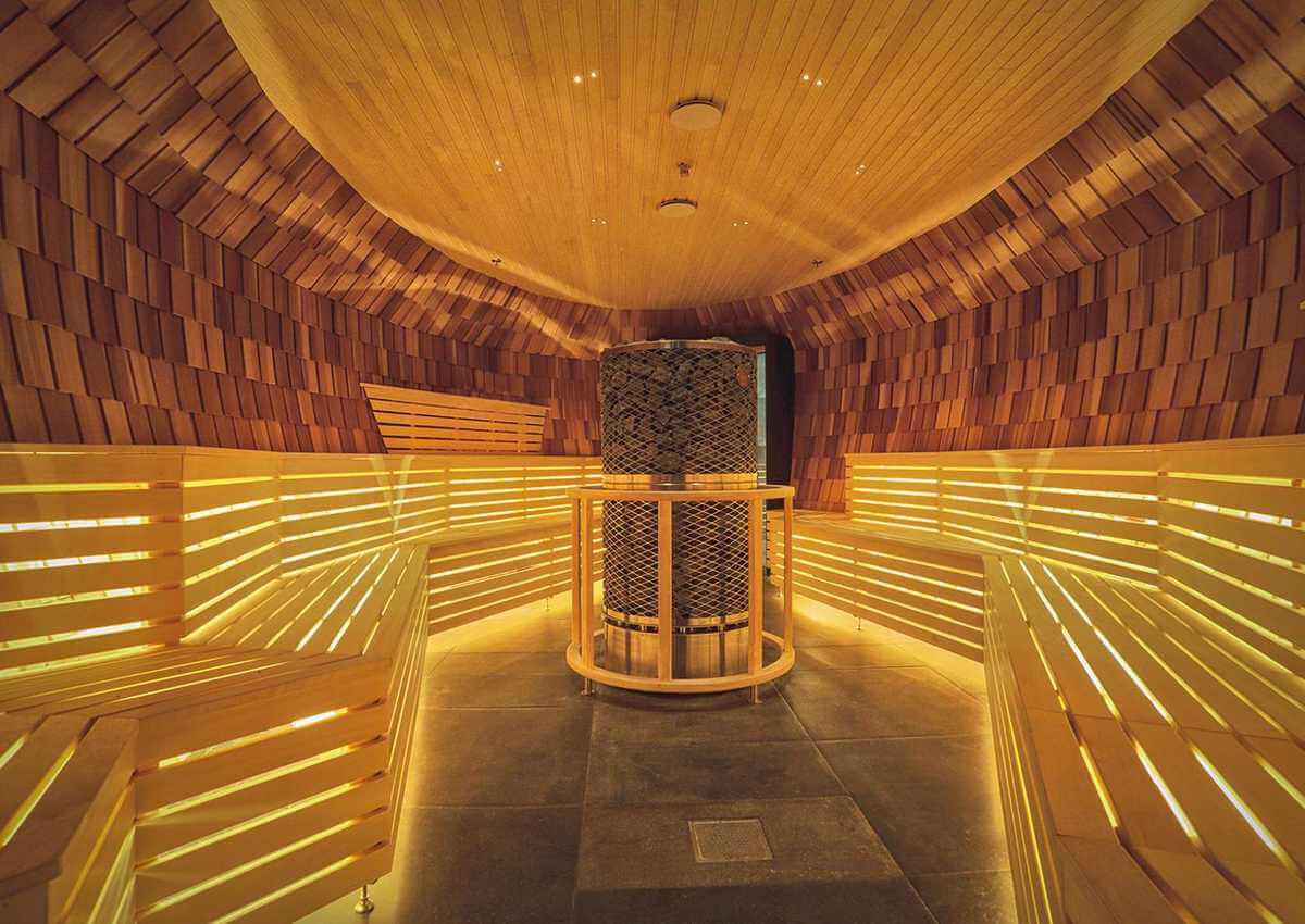 Bastu på spa på The Nest i Stockholm